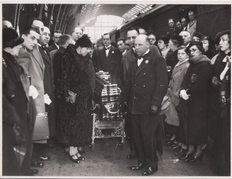 Llegada de los restos a Estación Retiro 6-9-1935